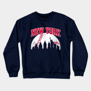 Vintage New York Skyline City Gameday Retro Vintage USA Crewneck Sweatshirt